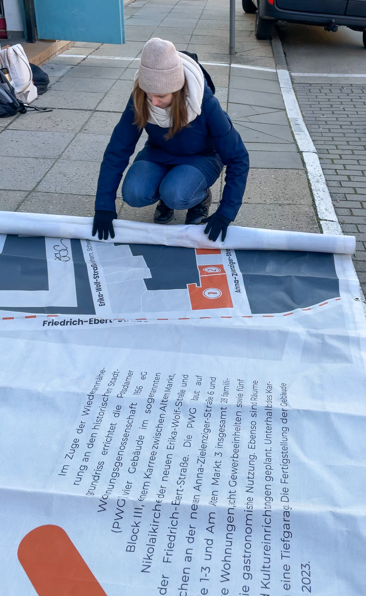 Fotograf: Lutz Langer Die drei Leben der Bauplanen am Alten Markt